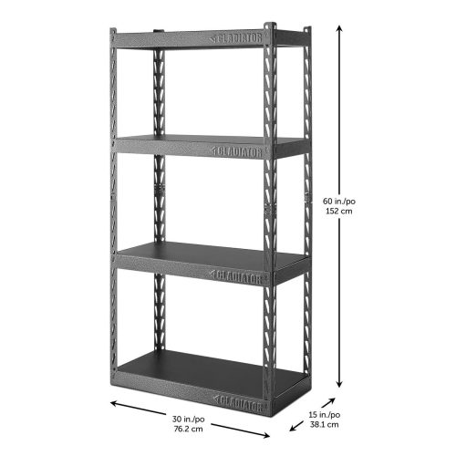 30″ / 762mm Wide EZ Connect Rack with 4 x 15″ / 381mm Deep Shelves